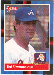 1988 Donruss Baseball Cards    560     Ted Simmons
